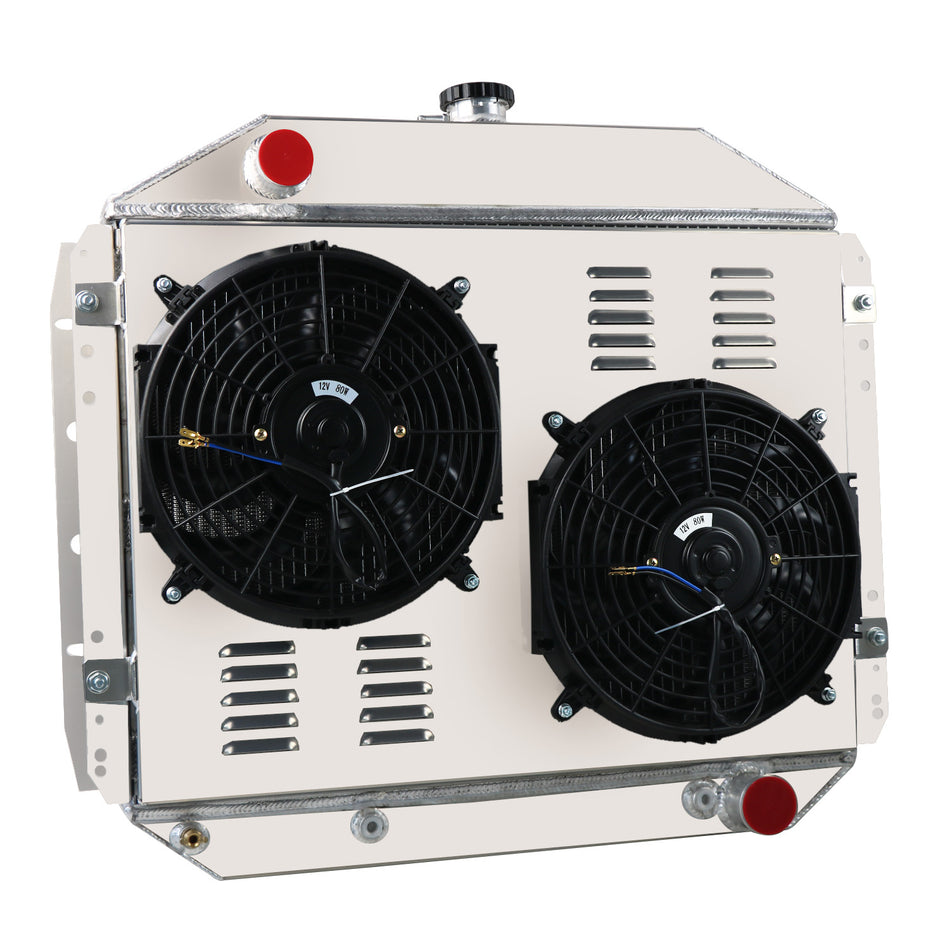 ASI Performance 4 Row Radiator+Shroud Fan For 1966-1979 Ford F100 F150 F250 F350 Truck Bronco AT