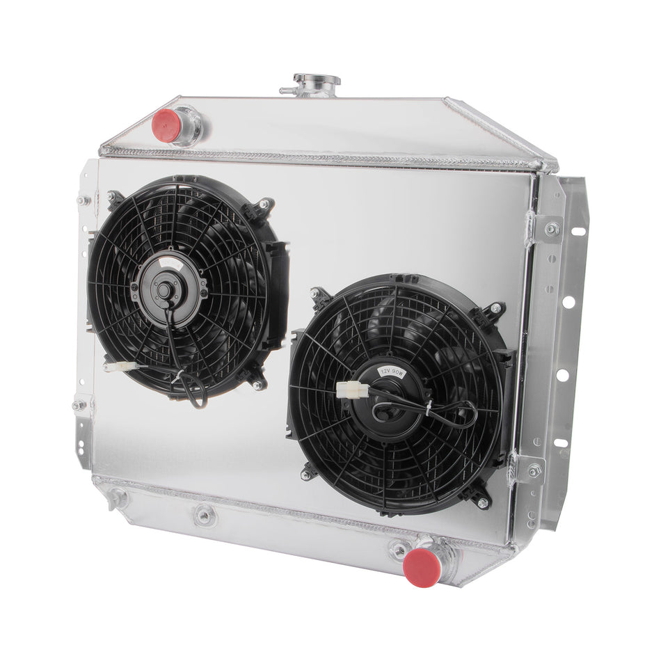 ASI Performance 4 Rows Radiator Shroud Fan FOR 1966-1979 Ford F100 F150 F250 F350 Bronco Truck