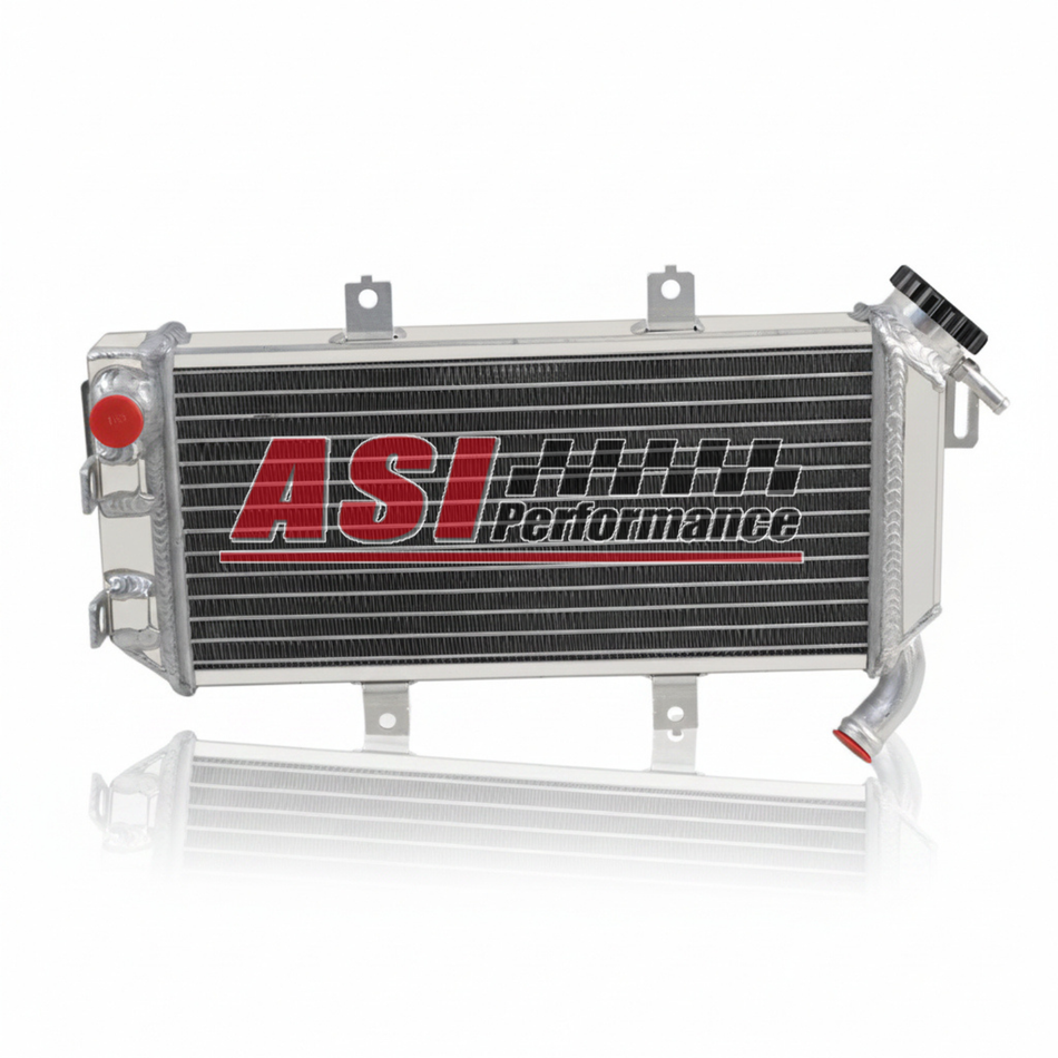 ASI Performance 2 Row Aluminum Radiator For 2006-2008 2007 Kawasaki ER6N ER-6F Ninja 650R MT
