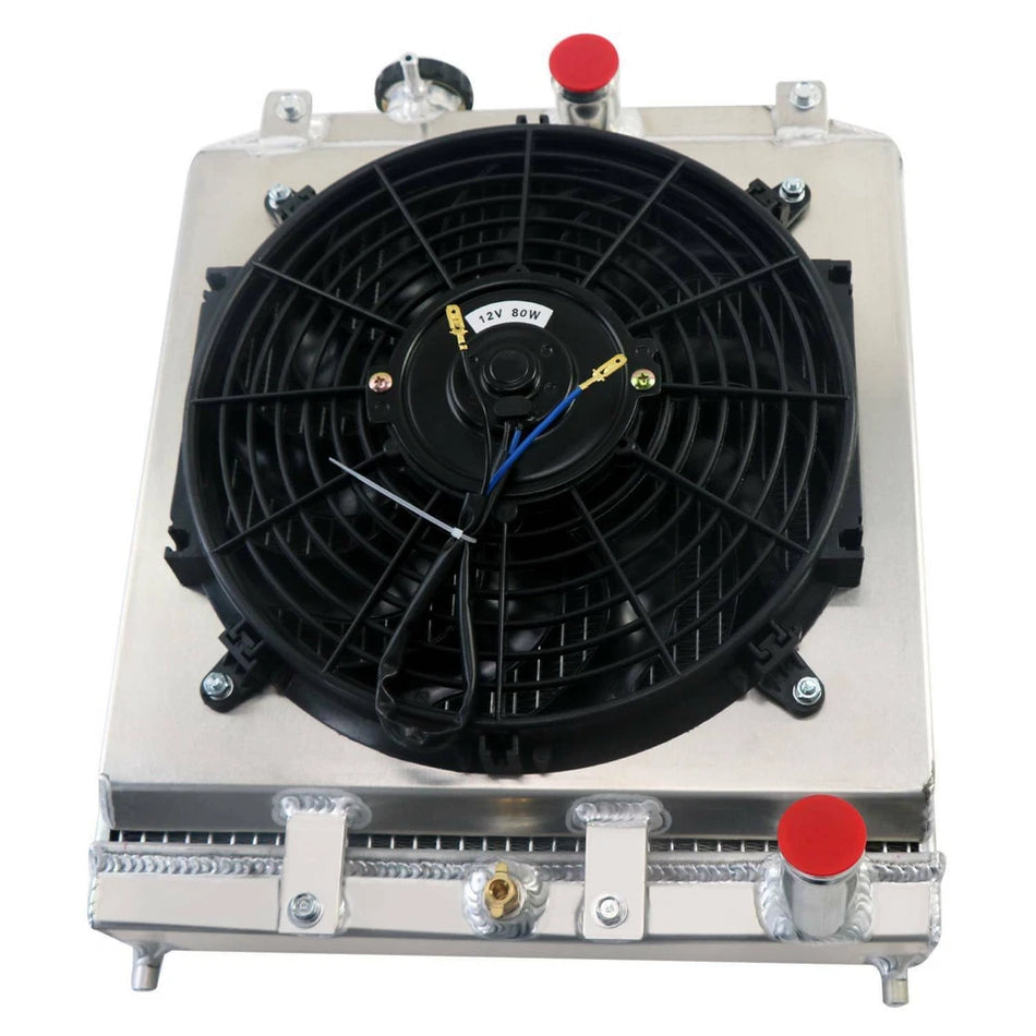 ASI Performance 3 Row Radiator Shroud Fan For 1992~00 Honda Civic EG EK Del Sol EG Integra DB DC