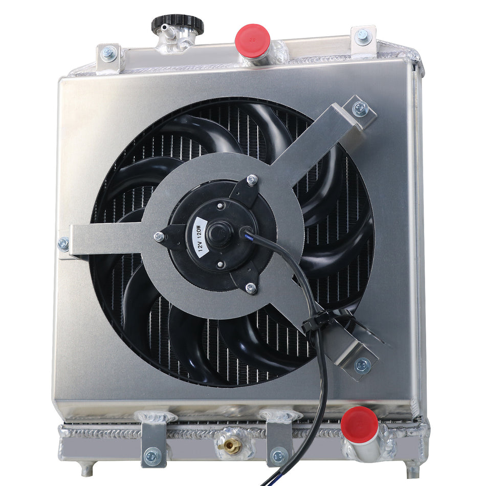 ASI Performance 3-ROW Radiator Shroud Fan Fit Honda Civic EG EK 92-00 DEL SOL EG INTEGRA DB ,DC