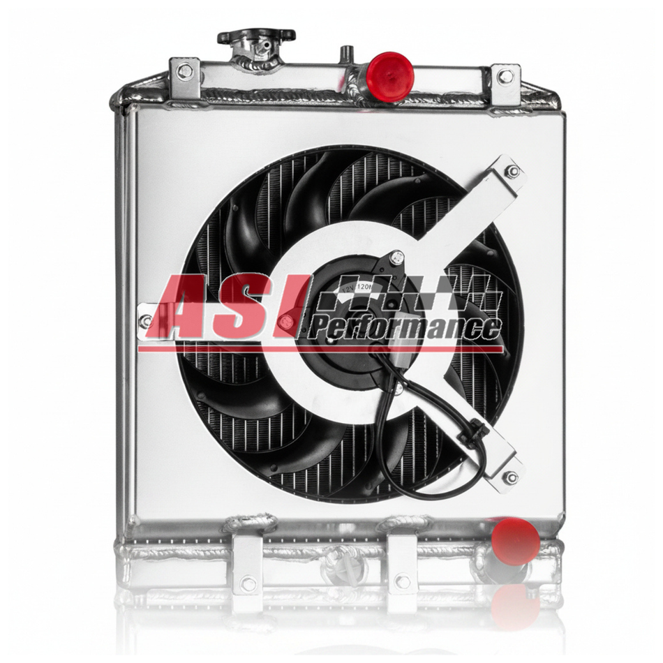 ASI Performance 1290 3 Row Radiator Shroud Fan For Honda Civic EK EG SOL Integra DB DC 1992-2000