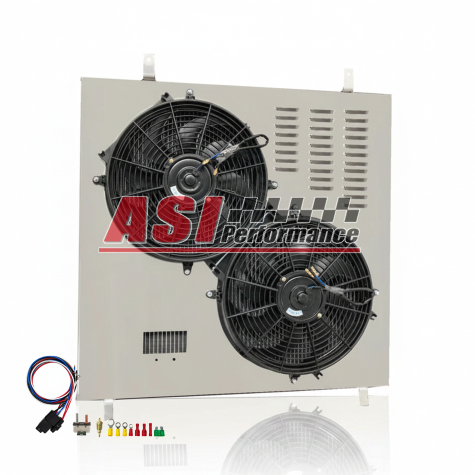 ASI Performance Radiator Shroud+Fan Fit 03~07,06 Ford F-250 F-350 F450 F550 6.0L V8 Powerstroke