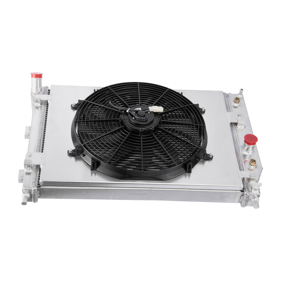 ASI Performance 3 Rows Aluminum Radiator+Shroud Fan For 2005-2013 Chevy Corvette C6 6.0/6.2/7.0L