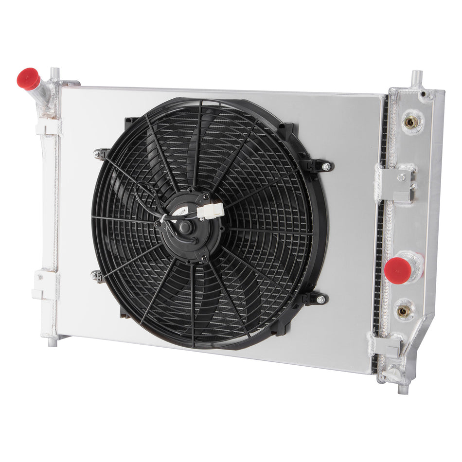 ASI Performance 3 Rows Aluminum Radiator+Shroud Fan For 2005-2013 Chevy Corvette C6 6.0/6.2/7.0L