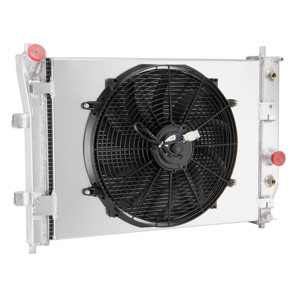 ASI Performance 3 Rows Aluminum Radiator+Shroud Fan For 2005-2013 Chevy Corvette C6 6.0/6.2/7.0L