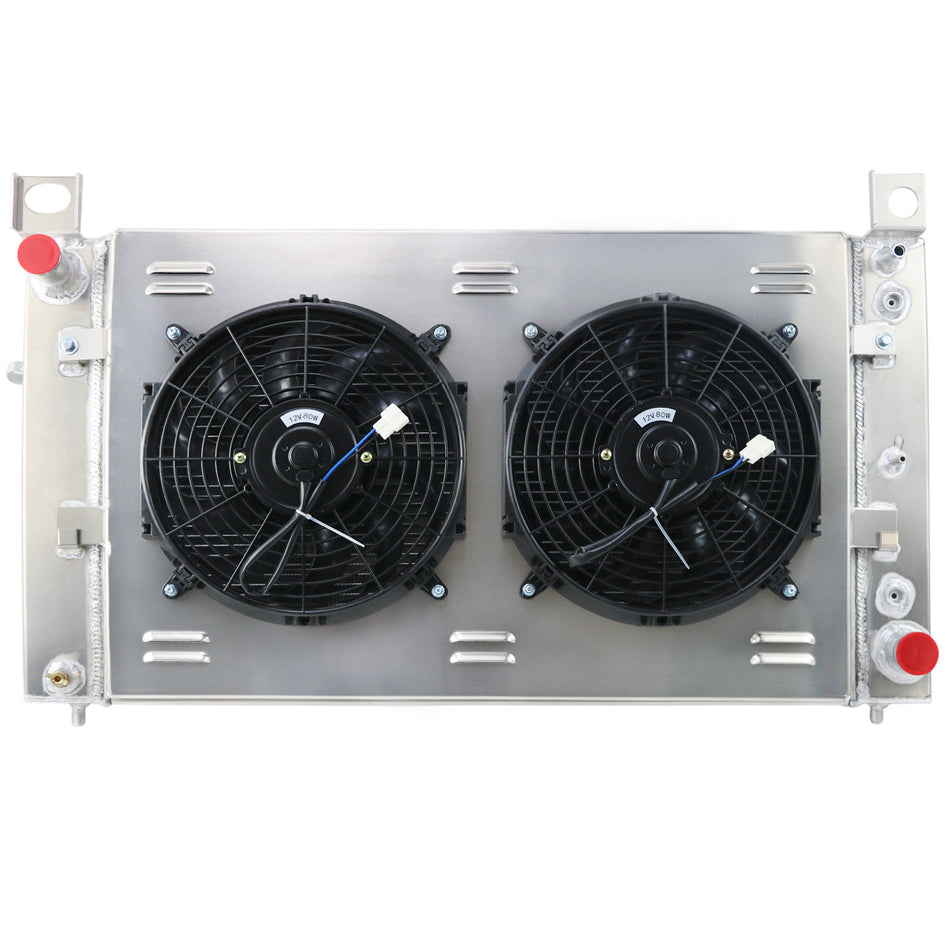 ASI Performance 3 Row Radiator Shroud Fan For 1999-2012 Chevy Silverado Sierra 1500 2500 Tahoe
