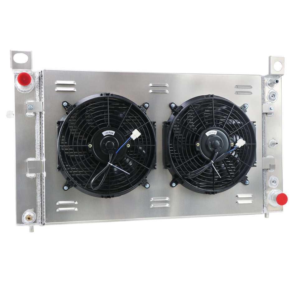 ASI Performance 3 Row Radiator Shroud Fan For 1999-2012 Chevy Silverado Sierra 1500 2500 Tahoe