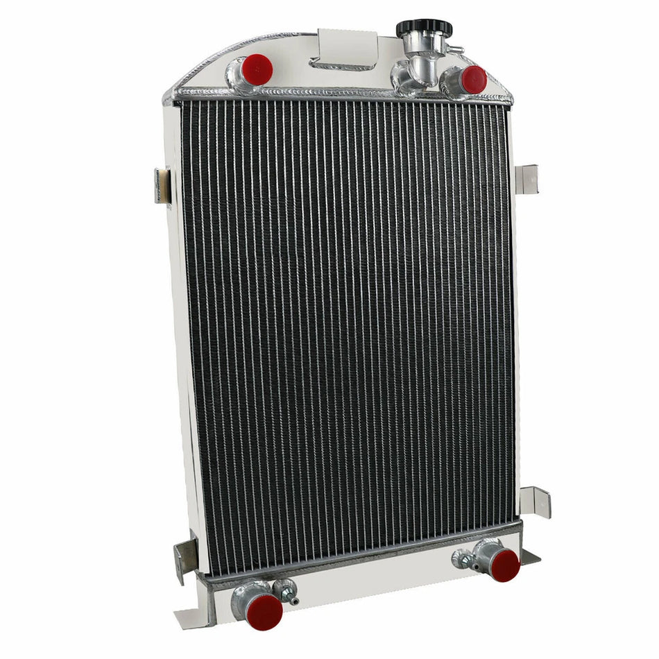 ASI Performance 4-Row Aluminum Radiator&Shroud Fan for 1930-1931 Ford Model A Flathead V8