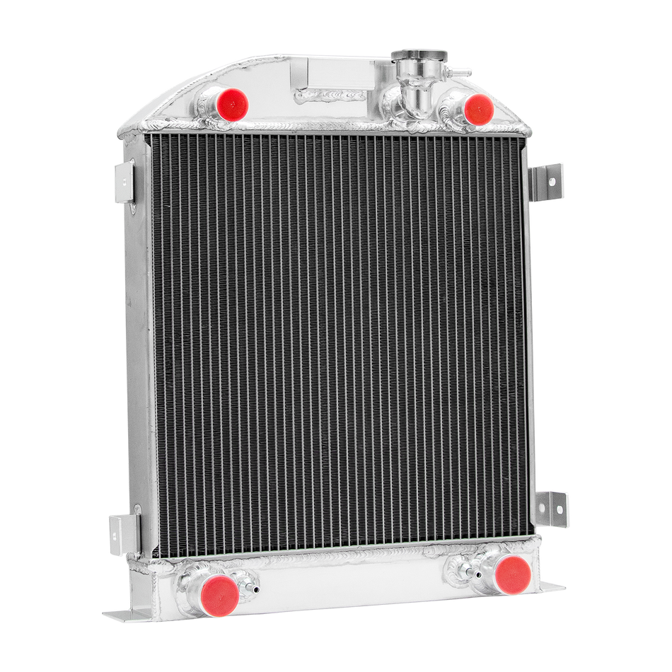 ASI Performance Aluminum 4 Row Radiator For Ford Model A 3.3L Flathead Engine L4 Gas 1928-1929