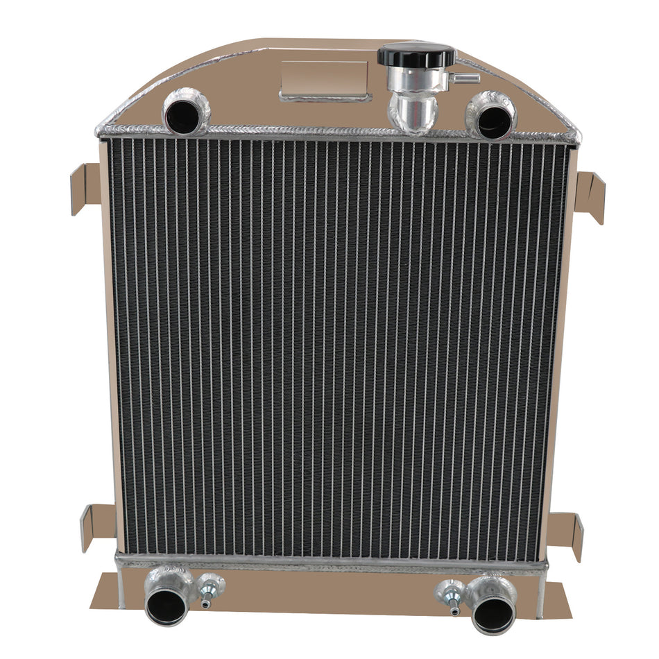 ASI Performance 4 Row Aluminum Racing Radiator fit 1928 1929 Ford Model A Flathead V8
