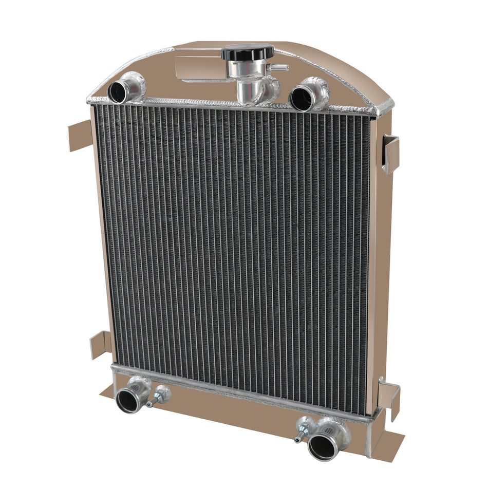 ASI Performance 4 Row Aluminum Racing Radiator fit 1928 1929 Ford Model A Flathead V8
