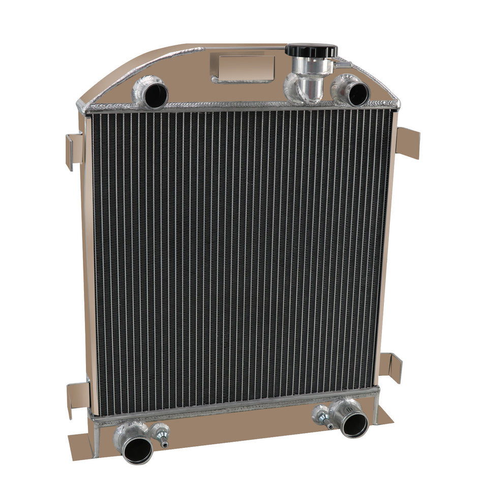 ASI Performance 4 Row Aluminum Racing Radiator fit 1928 1929 Ford Model A Flathead V8