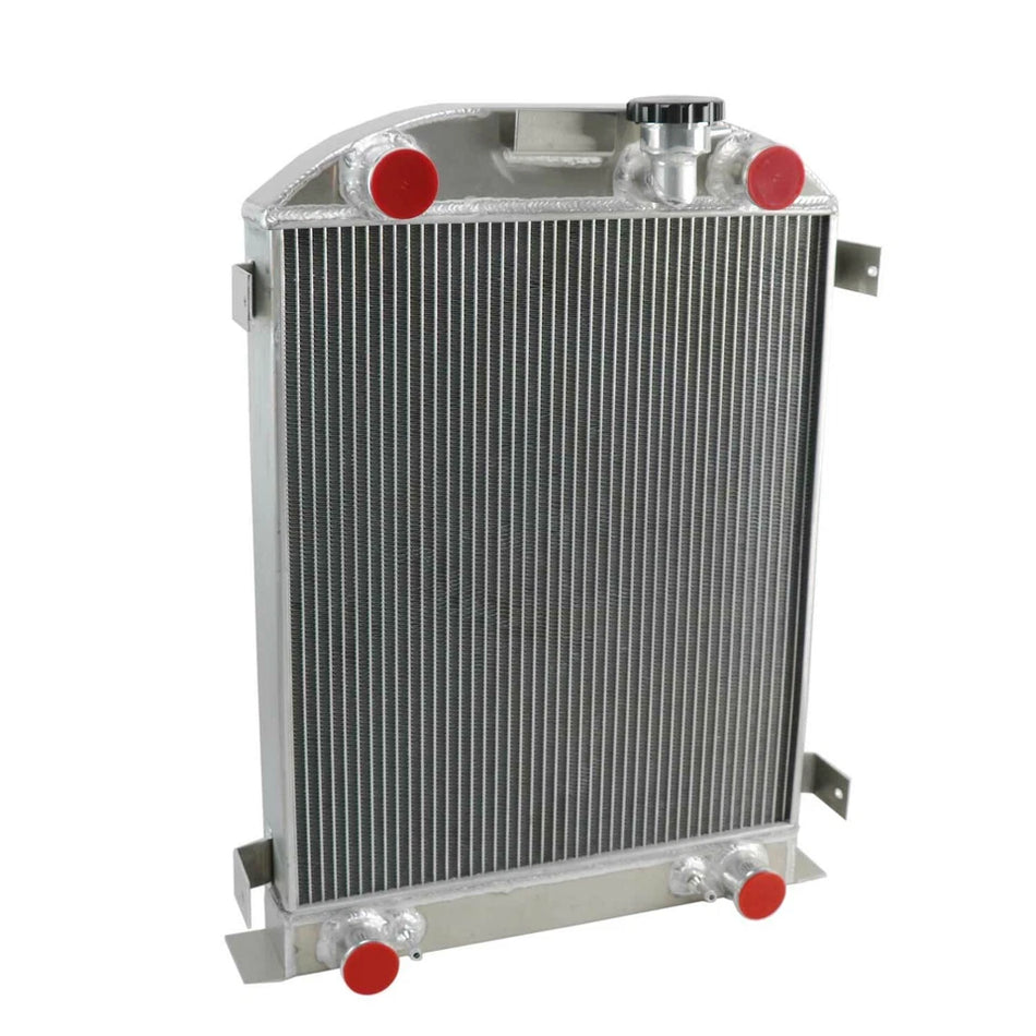 4-ROW ALUMINUM RADIATOR FIT 1932 FORD FLAT HEAD V8 ENGINES AUTO MANUAL