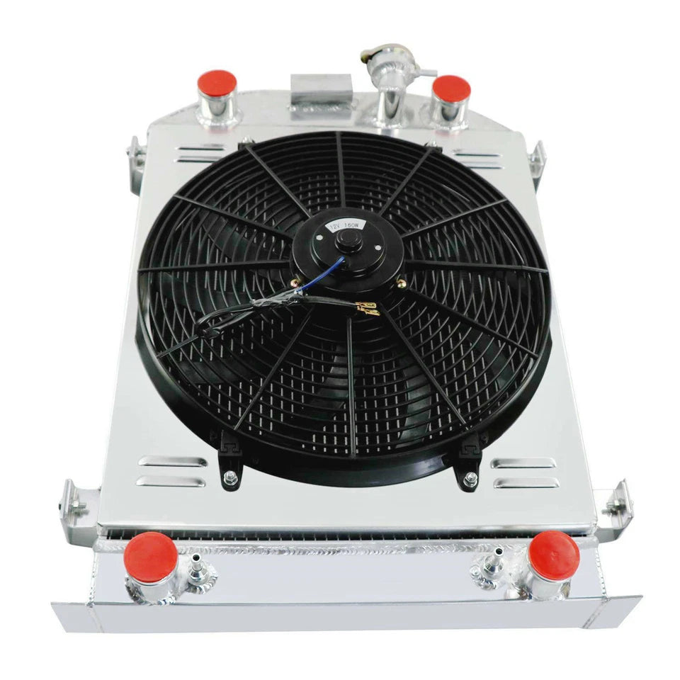 Fan Radiator 320cl ASI Performance 3 Rows Aluminum Radiator Shroud 16