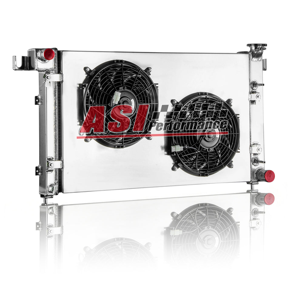 ASI Performance 3 Row Radiator Shroud Fan For 1994-2002 Dodge Ram 1500 2500 3500 5.9L V8 GAS AT
