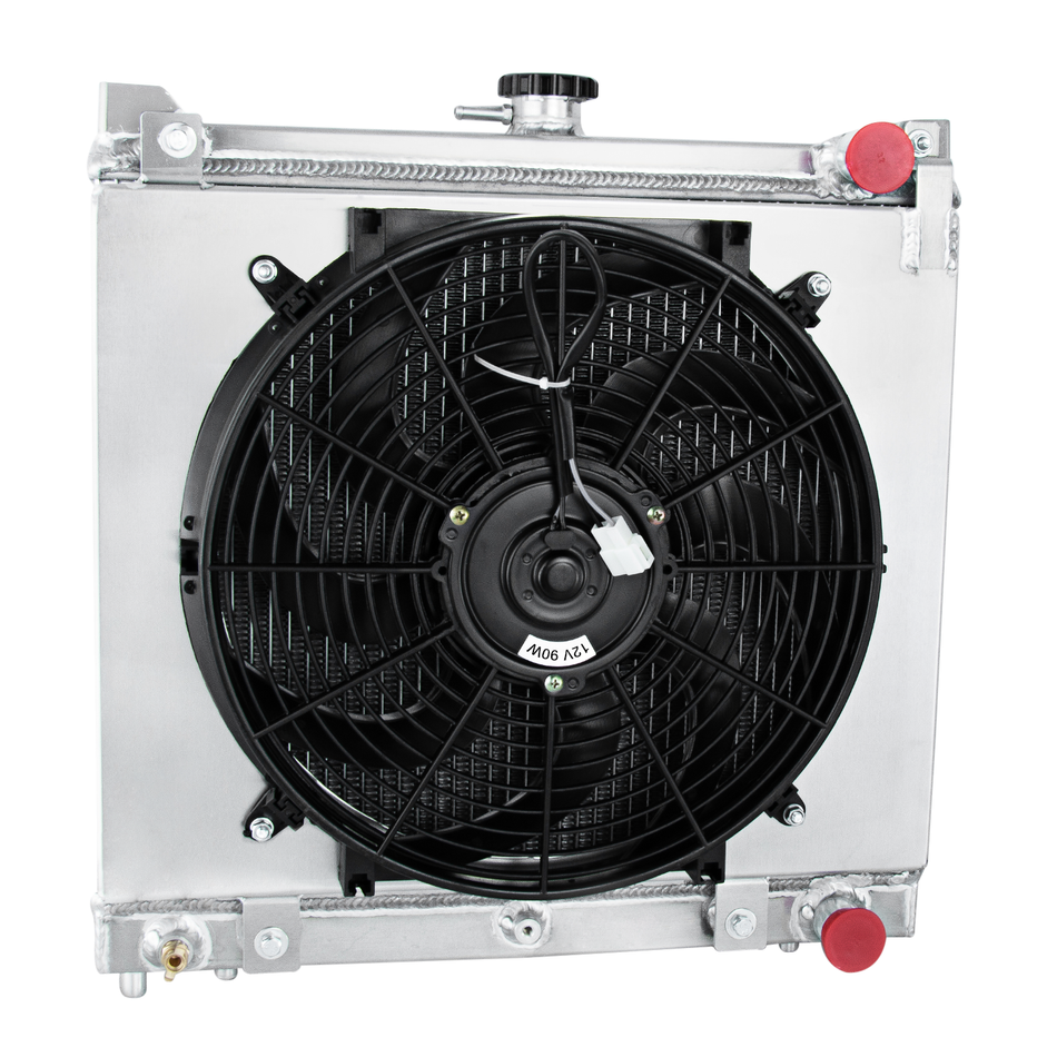 ASI Performance 3Row-Radiator+Shroud Fan-Kit Fit 98-19 Suzuki Jimny SN413 Hardtop M13A G13Bb 2Dr