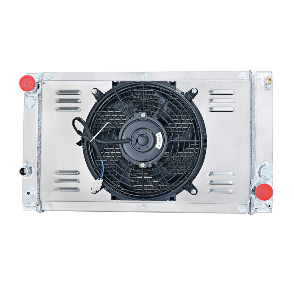 ASI Performance 3-ROW Radiator+SHROUD FAN + RELAY For PORSCHE 944 2.5L TURBO S2 3.0L 85-91 AT MT