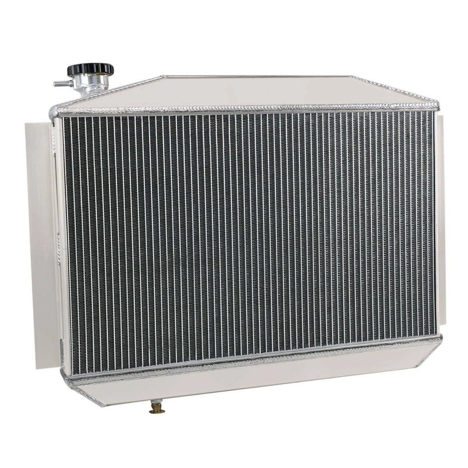 ASI Performance Aluminum 4-Row Radiator For 1955-1960 1956 Chevy Corvette 3.8L 4.3L 4.6L V8 AT.