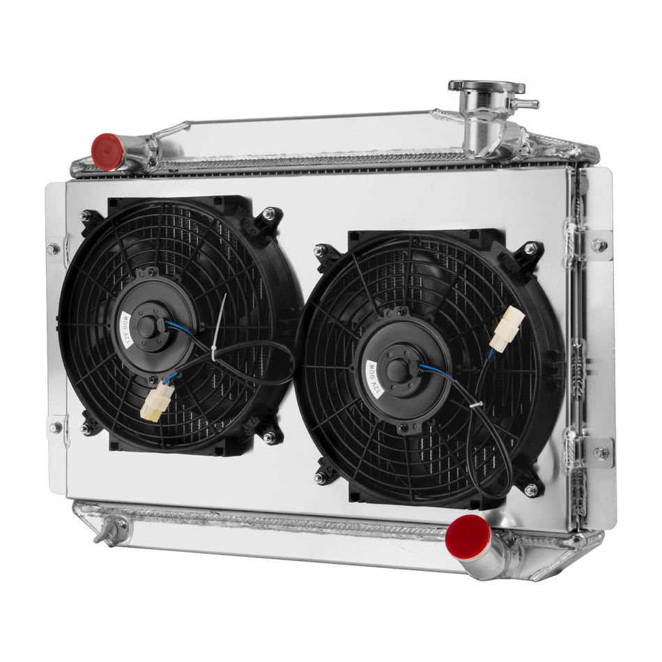 ASI Performance 3Row Aluminum Radiator Shroud Fan fits 1955~60 56 Chevy Corvette 350 V8 .