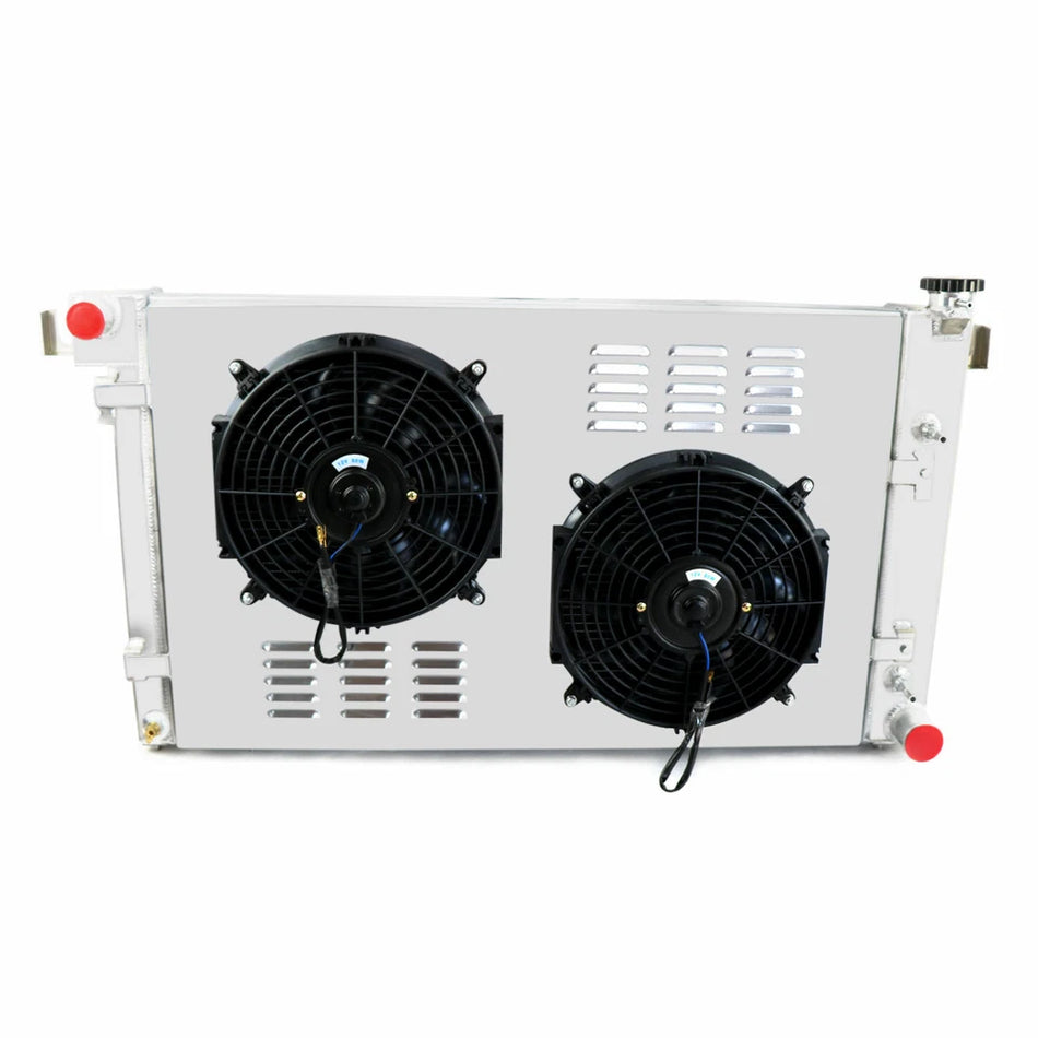 ASI Performance 3-Row Aluminum Radiator+Shroud Fan Relay Fits 1994-2002 Dodge Ram 1500,2500,3500