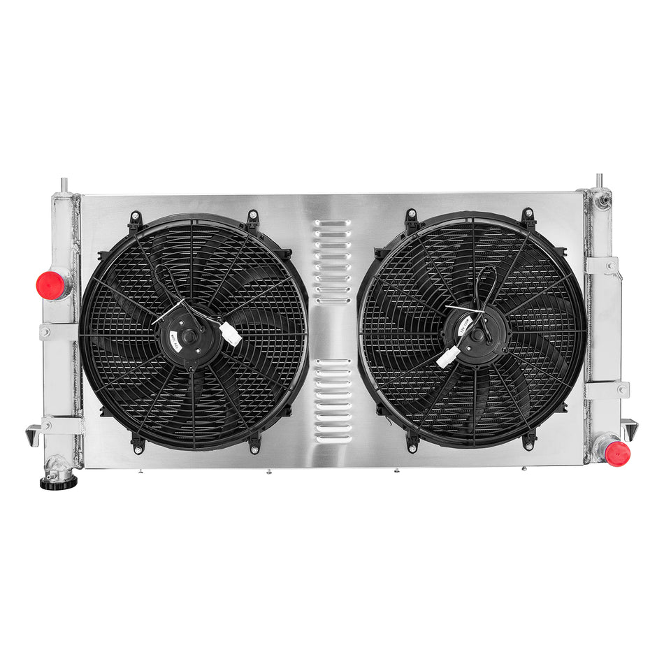 ASI Performance 3 Row Radiator+Shroud Fans For 94-02 Dodge Ram 2500 3500 5.9L Diesel Cummins