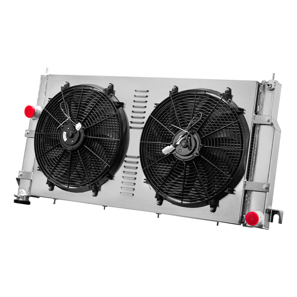 ASI Performance 3 Row Radiator+Shroud Fans For 94-02 Dodge Ram 2500 3500 5.9L Diesel Cummins