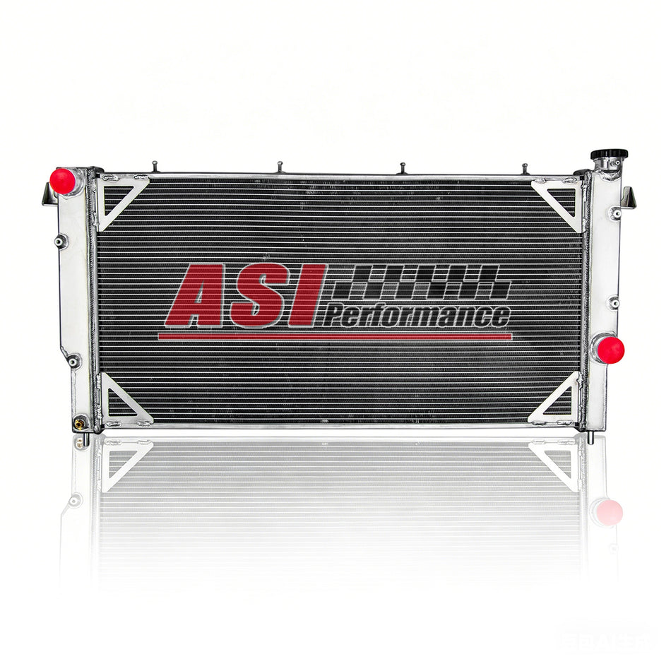 ASI Performance 4 Row Aluminum Radiator For 94-2002 97 Dodge Ram 2500 3500 Cummins 5.9L Diesel