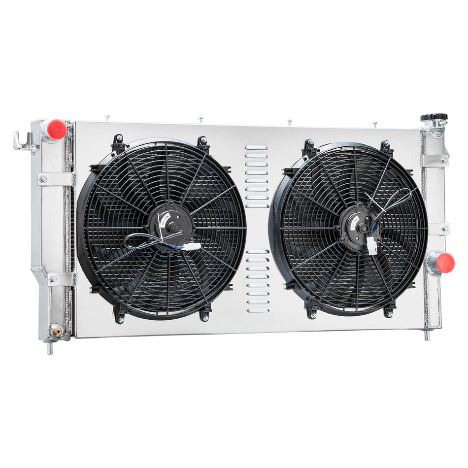 ASI Performance 4ROW Radiator+Shroud Fan For 1994~2002 Dodge Ram 2500 3500 5.9L Diesel Cummins