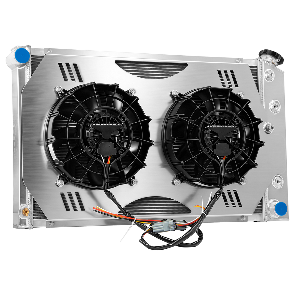 TSM 3Row Radiator Shroud Brushless Fan Fit Chevy El Camino Monte Carlo 1978-1987
