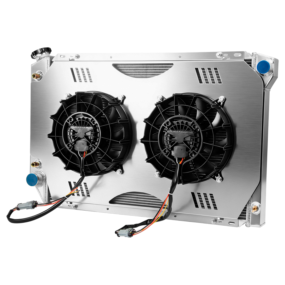 TSM 3Row Radiator+Shroud+Brushless Fan For 1980~1984 1981 Ford F150 F250 F350 Bronco