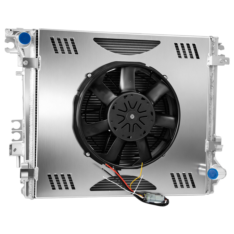 TSM 3 Row Aluminum Radiator+Shroud Fan For 18-2023 Jeep Wrangler 2.0L 3.0L 3.6L