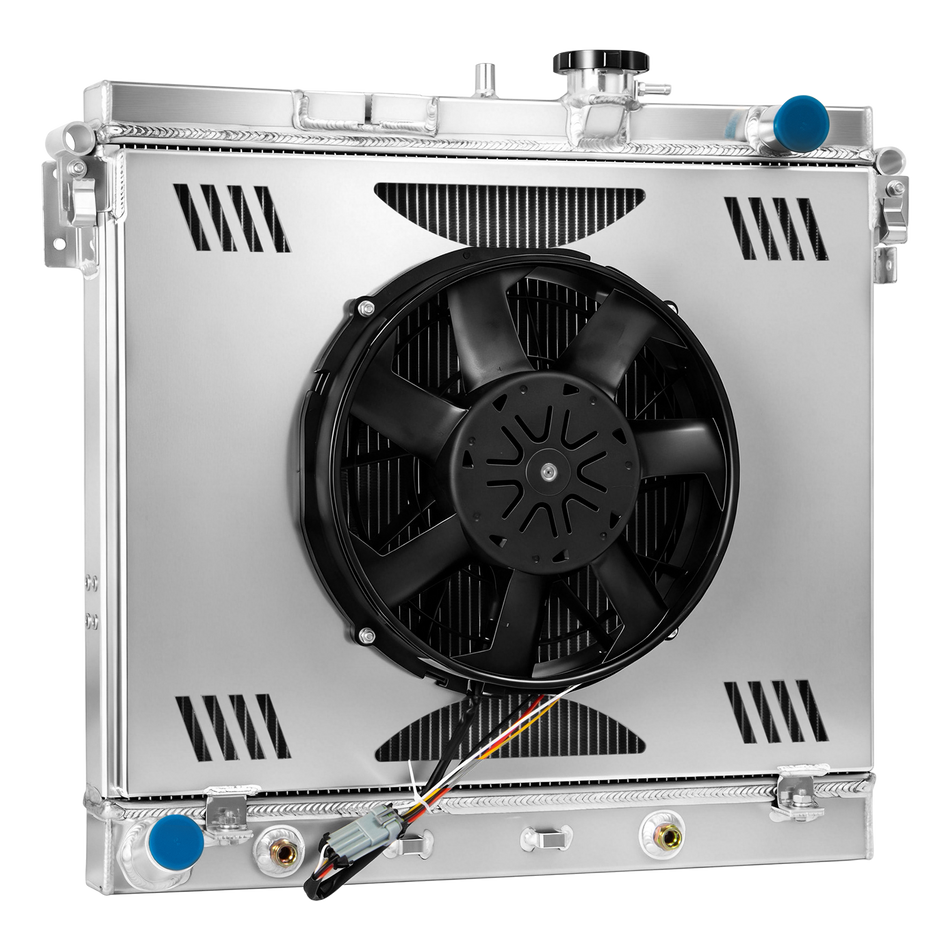 ASI Performance 3Row Radiator Shroud Brushless Fan Fit 2006-12 Chevy Colorado/Hummer H3T,Canyon