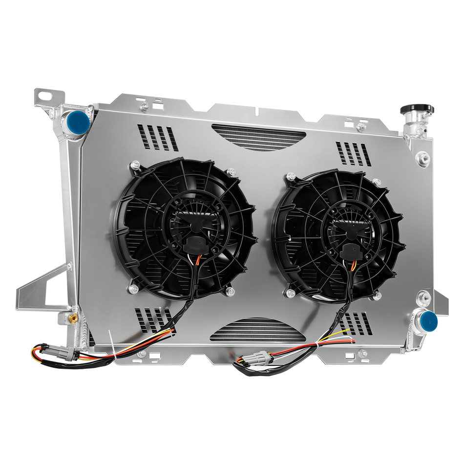 TSM 3-ROW Radiator Shroud Brushless Fan For 1985-1996 Ford F150 F250 350 Bronco