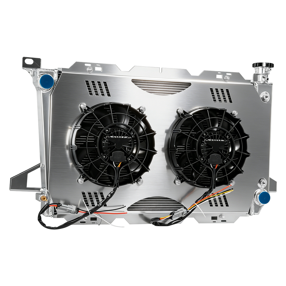 ASI Performance TSM 4 Row Radiator Shroud Brushless Fan Fit Ford F150 F250 350 Bronco 1985-1996