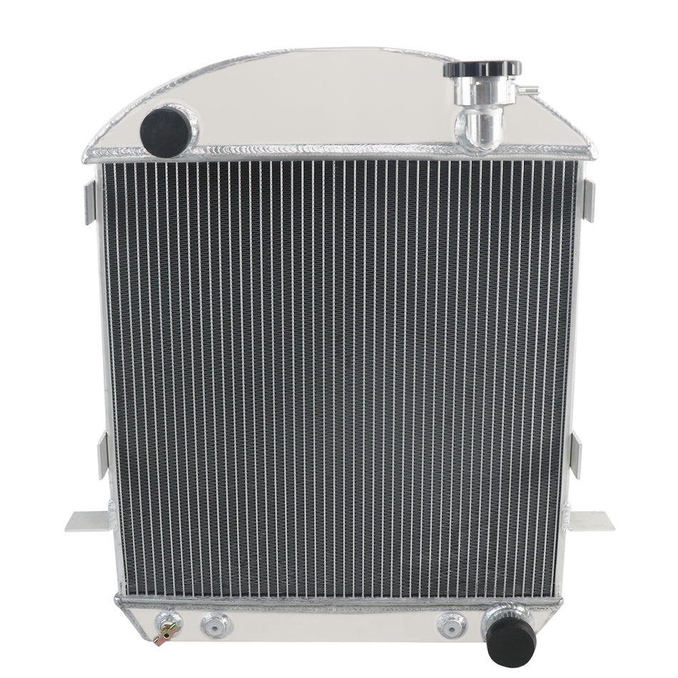 ASI Performance 3 Row Aluminum Radiator For 1917-1927 Ford Model T-Bucket Chevy Configuration