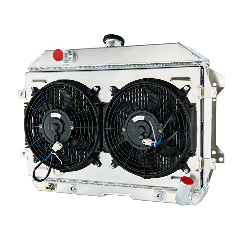 ASI Performance 3Row Radiator Fan Shroud Relay,For Nissan Datsun 240Z 260Z 2.4L L6 1970-75 AT MT