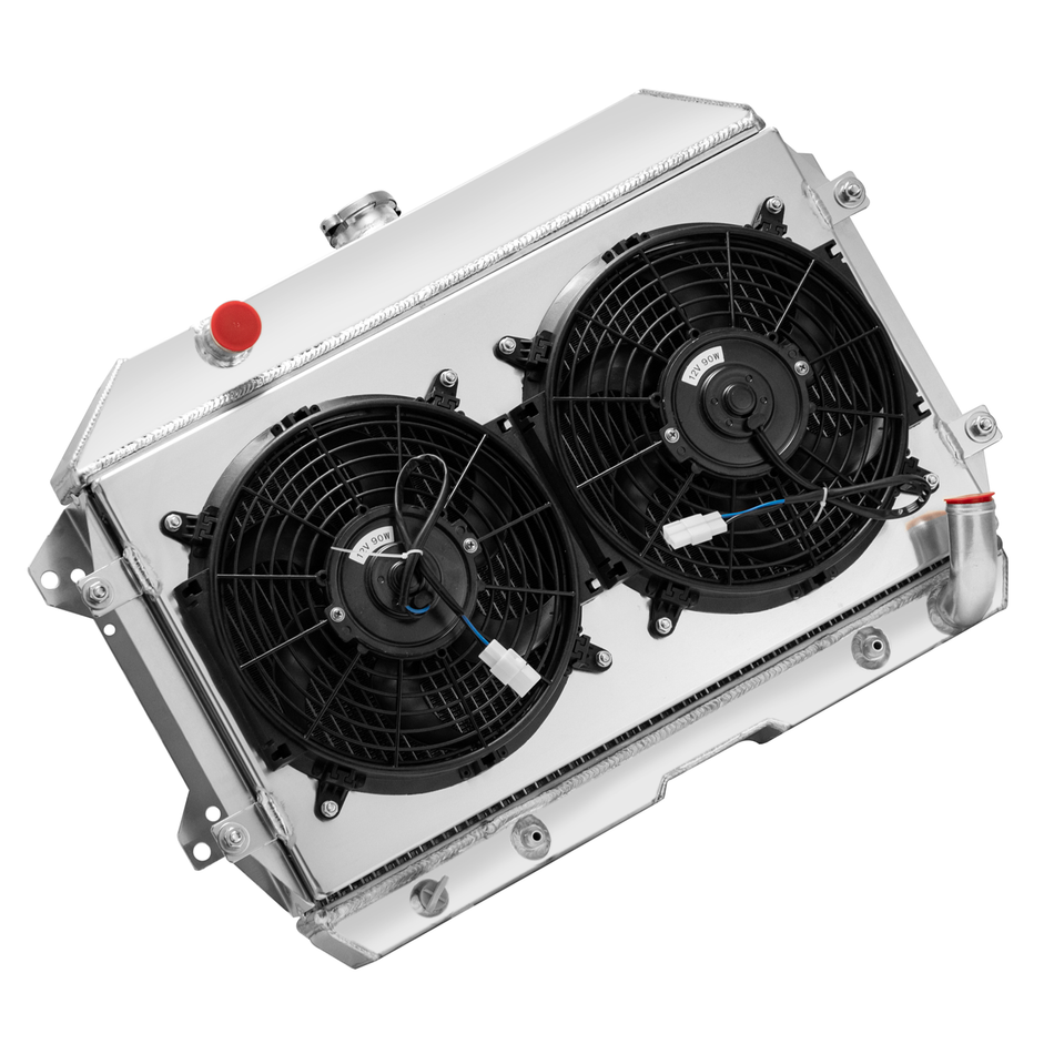 ASI Performance 3 Row Radiator Shroud Fan For 1970-1975 1974 Nissan Datsun 240Z 260Z L6 2.4L AT