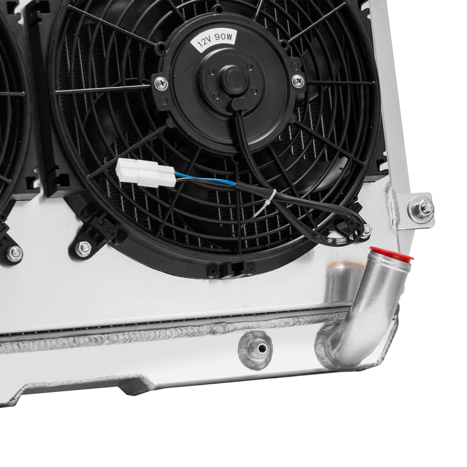 ASI Performance 3 Row Radiator Shroud Fan For 1970-1975 1974 Nissan Datsun 240Z 260Z L6 2.4L AT