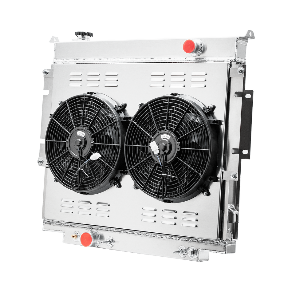 ASI Performance 3 Row Radiator Shroud Fan Fit 1983-1996 Ford F250 F350 F150 6.9L V8 7.3L AT