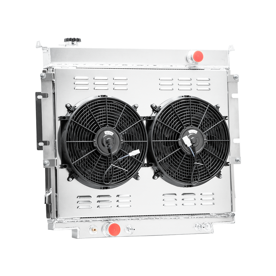 ASI Performance 3 Row Radiator Shroud Fan Fit 1983-1996 Ford F250 F350 F150 6.9L V8 7.3L AT