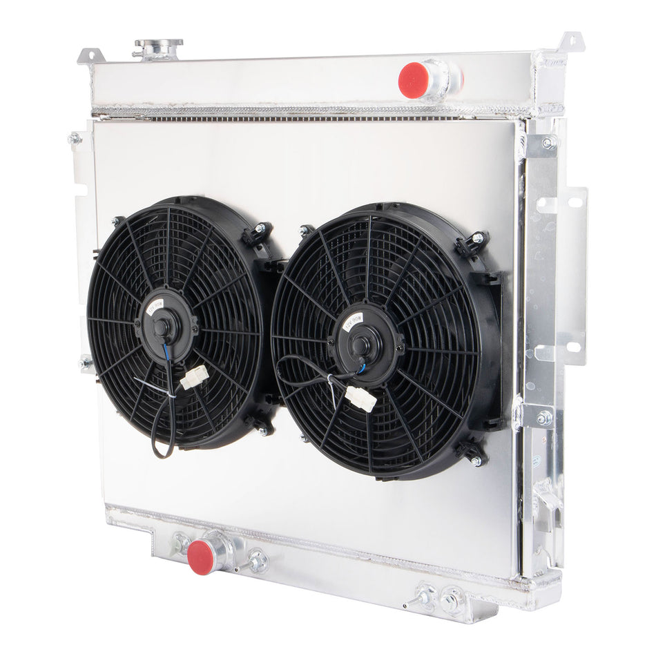ASI Performance 3-Row Radiator Shroud Fan Fits 83-96 Ford F150/F250/F350 Super Duty 6.9 7.3L US.