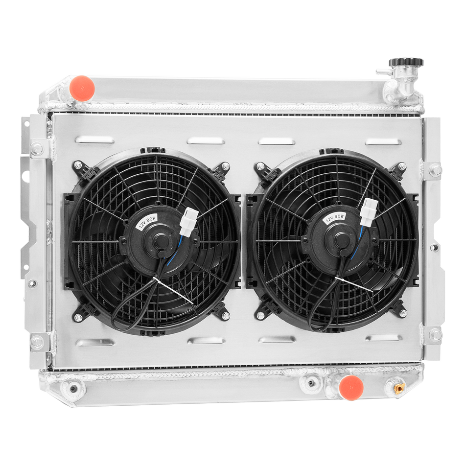 ASI Performance 3 Rows Radiator Shroud+Fan for 1981-90 Toyota LandCruiser FJ65 FJ60 3.4L L4 4.0L