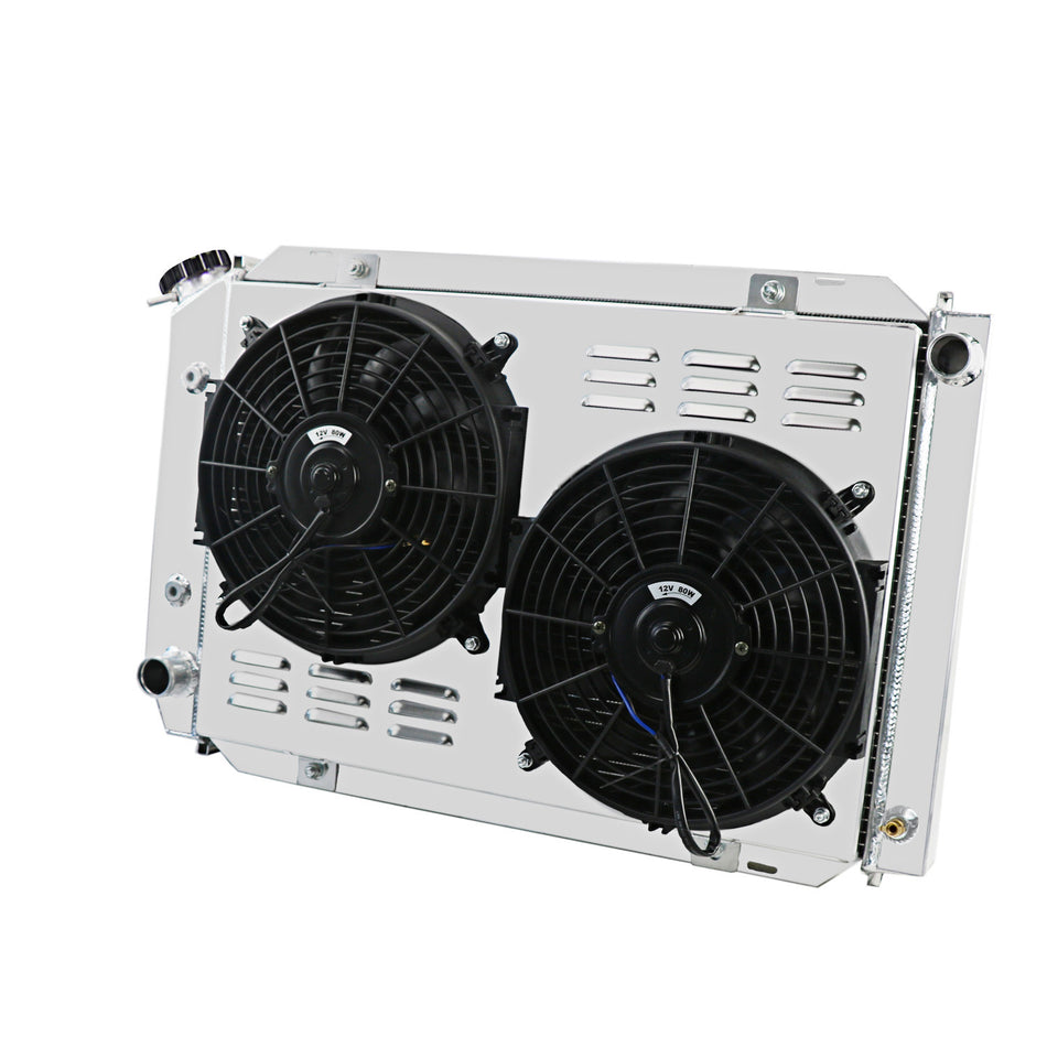 ASI Performance 3 Row Radiator&Shroud Fan for Ford Mustang GT LX 5.0L V8 GAS 1979-1993