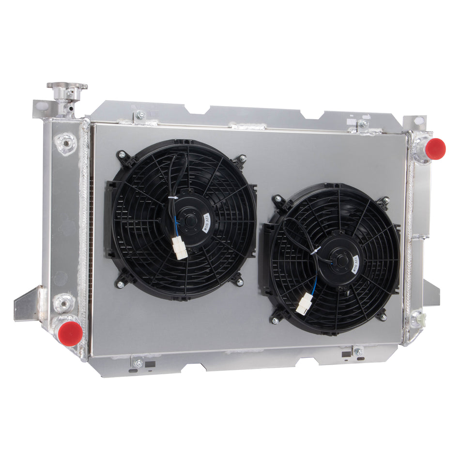 ASI Performance 3 Row Radiator Shroud Fan For 1985-1997 Ford Bronco F150 F250 F-350 5.8L,7.5L V8