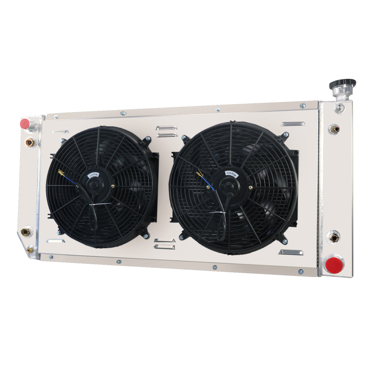 ASI Performance 3-Row Radiator+Shroud Fan fit 1988-99 GMC Chevy C/K Tr ...