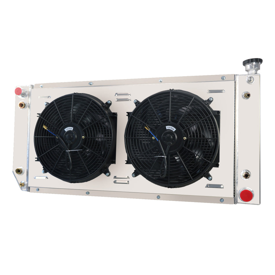 ASI Performance 3-Row Radiator+Shroud Fan fit 1988-99 GMC Chevy C/K Truck C1500/C2500 /C3500