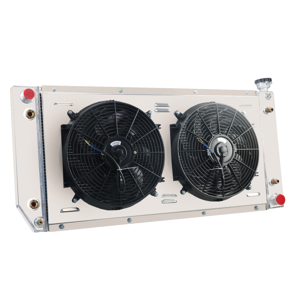ASI Performance 3-Row Radiator+Shroud Fan fit 1988-99 GMC Chevy C/K Truck C1500/C2500 /C3500