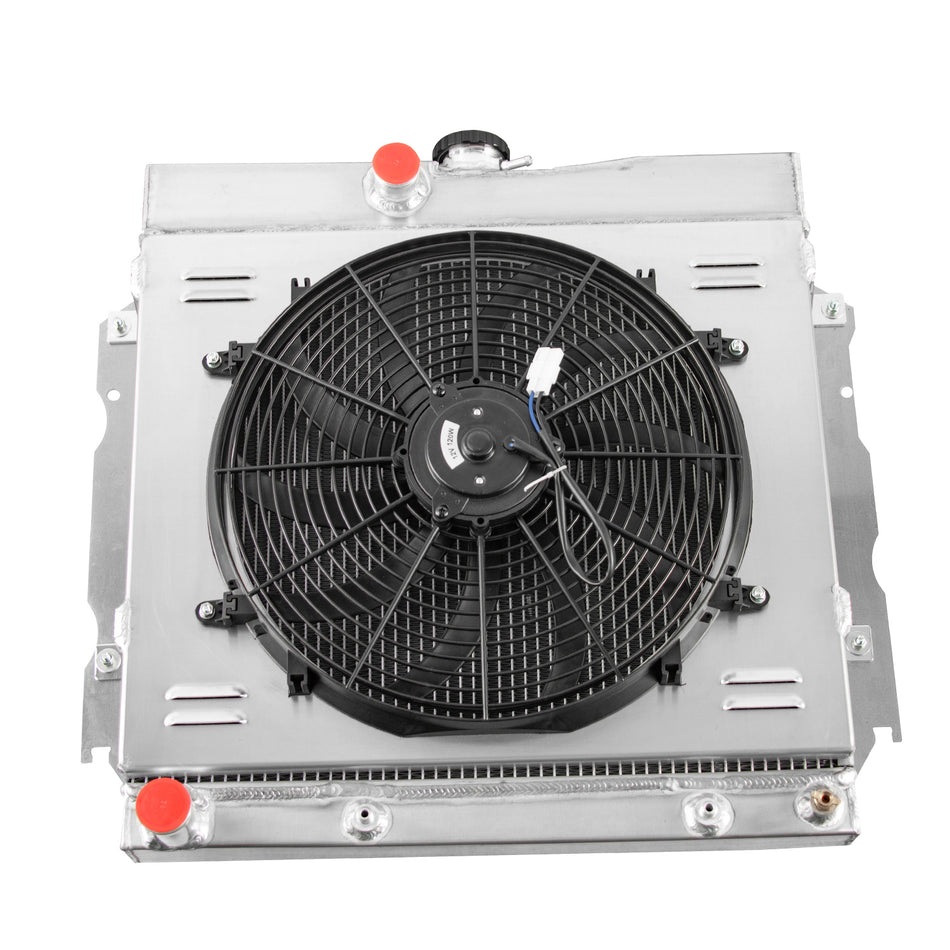 ASI Performance 3-ROW Aluminum Radiator Shroud Fan FIT 1963-1968 Dodge Charger Dart Coronet,