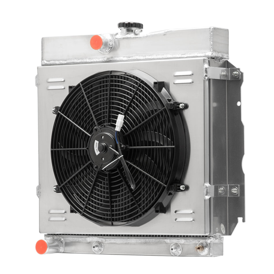 ASI Performance 3-ROW Aluminum Radiator Shroud Fan FIT 1963-1968 Dodge Charger Dart Coronet,